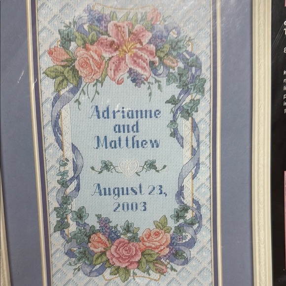 Dimensions Counted Cross Stitch Kit with Floral Design - Picture 2 of 7